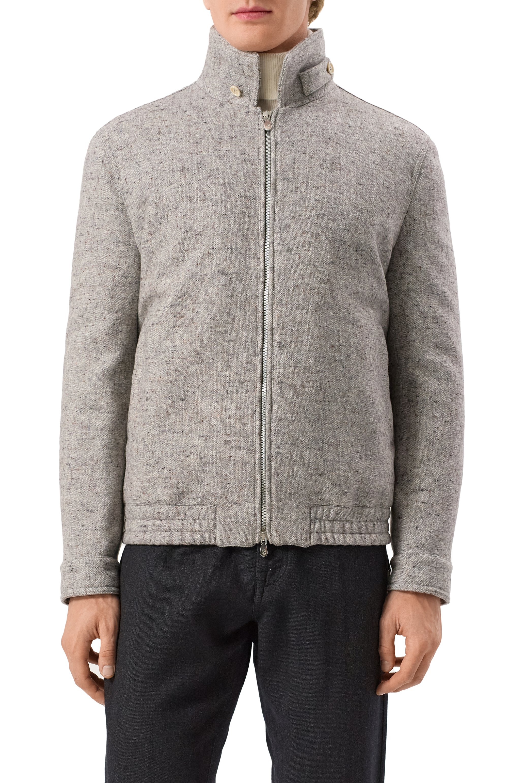 Бомбер из шерсти и шелка BRUNELLO CUCINELLI, арт. MY4936385, фото 3