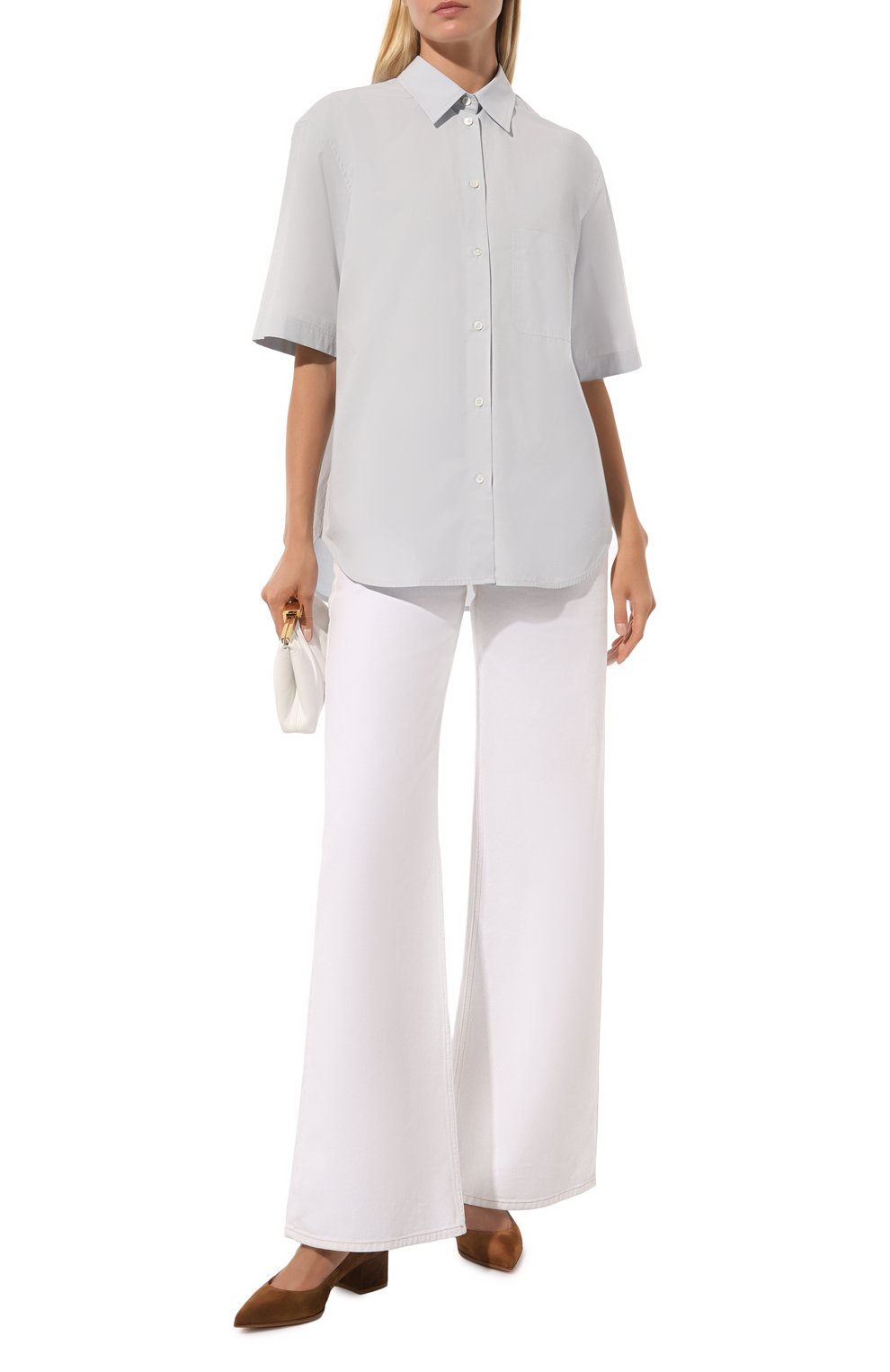 Хлопковая рубашка TOTEME, арт. 242-WRT1438-FB0119, фото 2