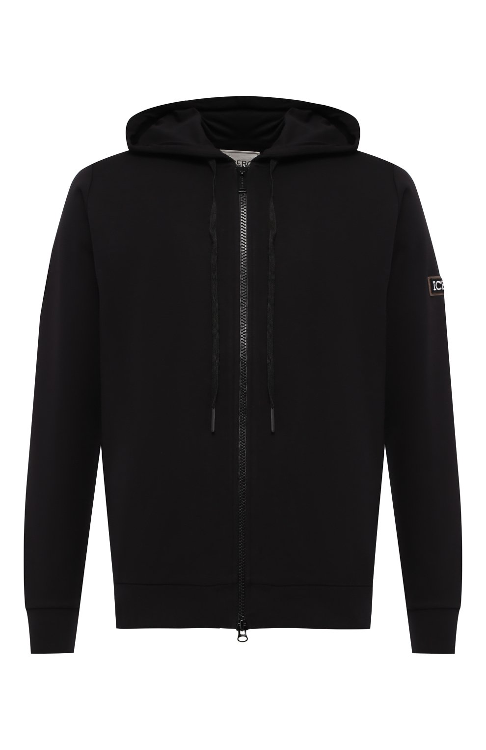 Хлопковая толстовка ICEBERG черного цвета по цене 22950 руб., арт. 19E I1P0/E070/6302, фото 1 Хлопковая толстовка ICEBERG, арт. 19E I1P0/E070/6302, фото 1