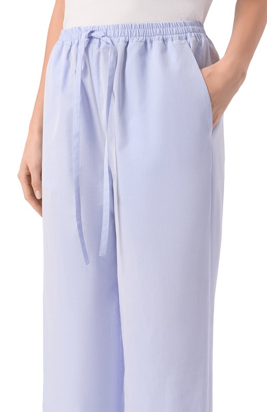 Хлопковые брюки Loulou de Saison SER0 LDS Голубой  SER0 LDS Фото 5