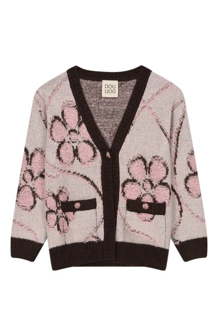 Кардиган из шерсти и вискозы DOUUOD, арт. DX9A40