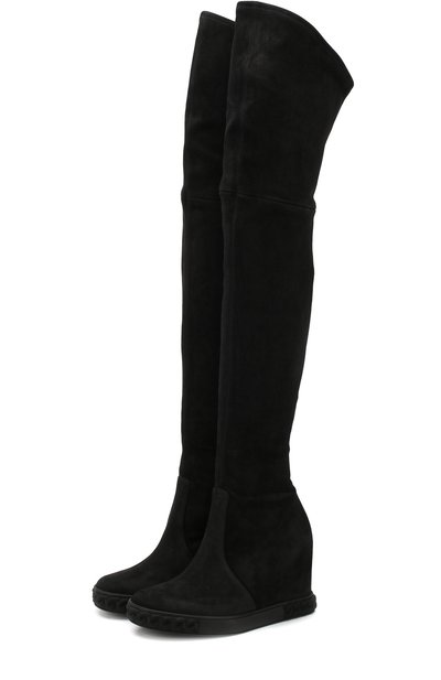 Замшевые ботфорты на танкетке CASADEI, арт. 2T815E080NT045000, фото 1