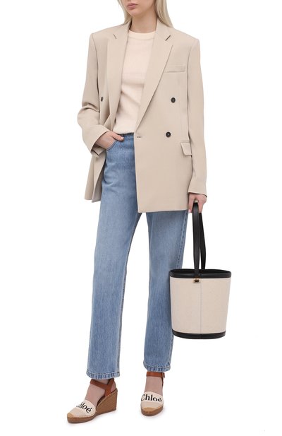 Комбинированные босоножки woody CHLOÉ, арт. CHC21U448R4, фото 2