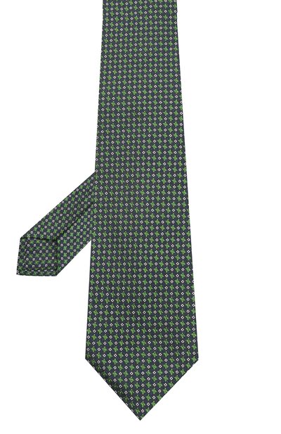 Шелковый галстук KITON зеленого цвета по цене 31900 руб., арт. UCRVKLC02I54, фото 3 Шелковый галстук KITON, арт. UCRVKLC02I54, фото 3
