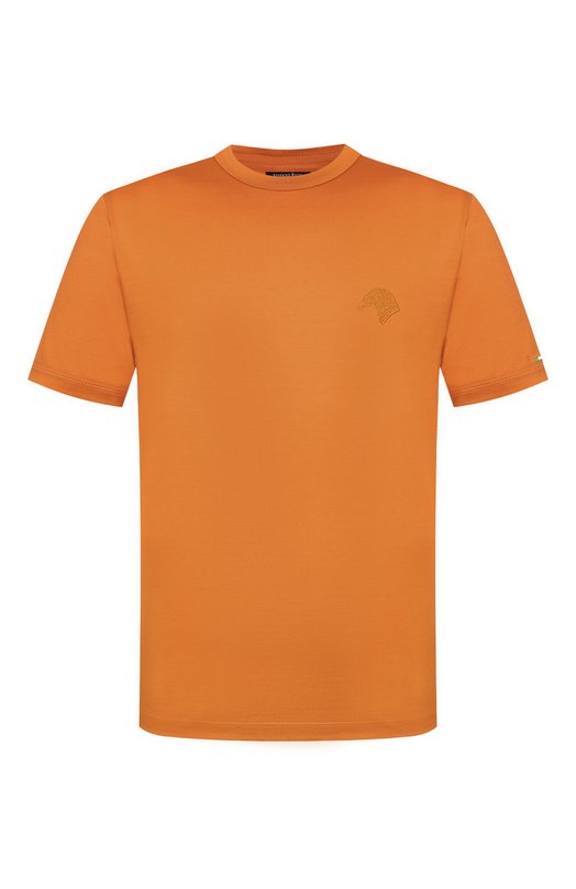 Хлопковая футболка Stefano Ricci MNH6105150/TE0001 Оранжевый MNH6105150/TE0001