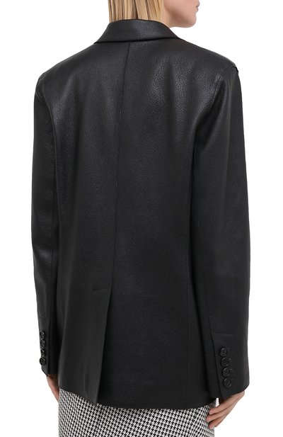 Кожаный жакет MASLOV черного цвета по цене 96800 руб., арт. JK001, фото 4 Кожаный жакет MASLOV, арт. JK001, фото 4