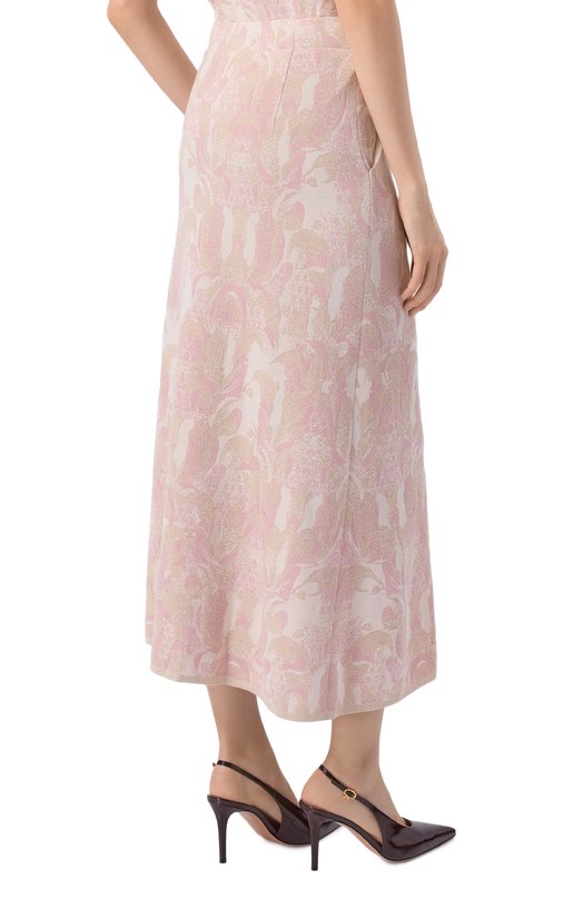 Юбка из шелка и вискозы Freeage S26.SK127M.6079.601 Розовый  S26.SK127M.6079.601 Фото 4