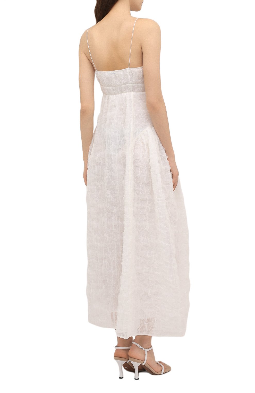 Платье CECILIE BAHNSEN белого цвета по цене 384500 руб., арт. SC21-0041, фото 4 Платье CECILIE BAHNSEN, арт. SC21-0041, фото 4