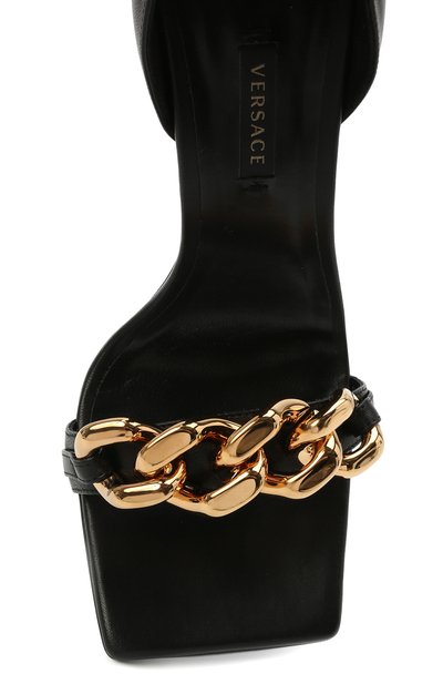 Кожаные босоножки VERSACE, арт. DST568P/DNA32, фото 5