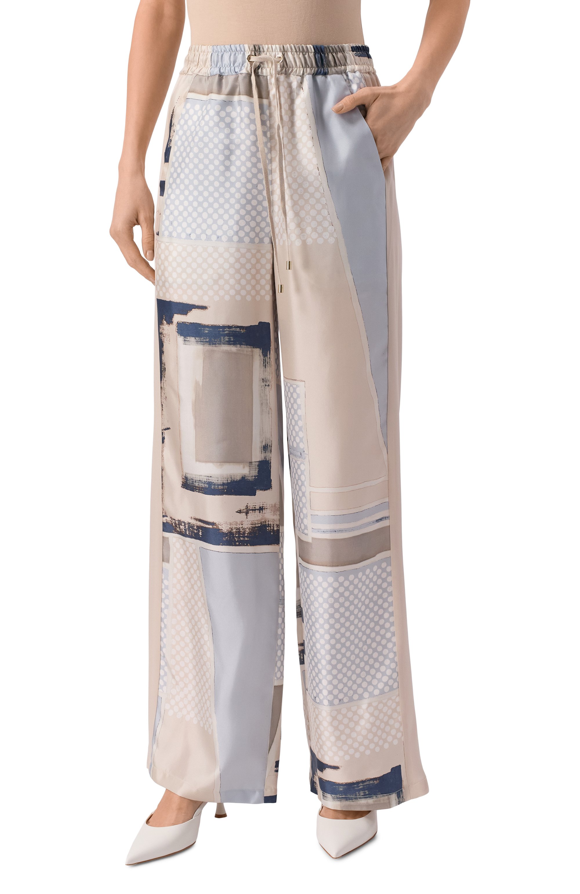 Атласные брюки LORENA ANTONIAZZI, арт. E2553PA31E/4916, фото 3