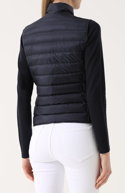 Стеганый пуховый жилет с воротником-стойкой MONCLER, арт. C1-093-48303-99-53048, фото 4
