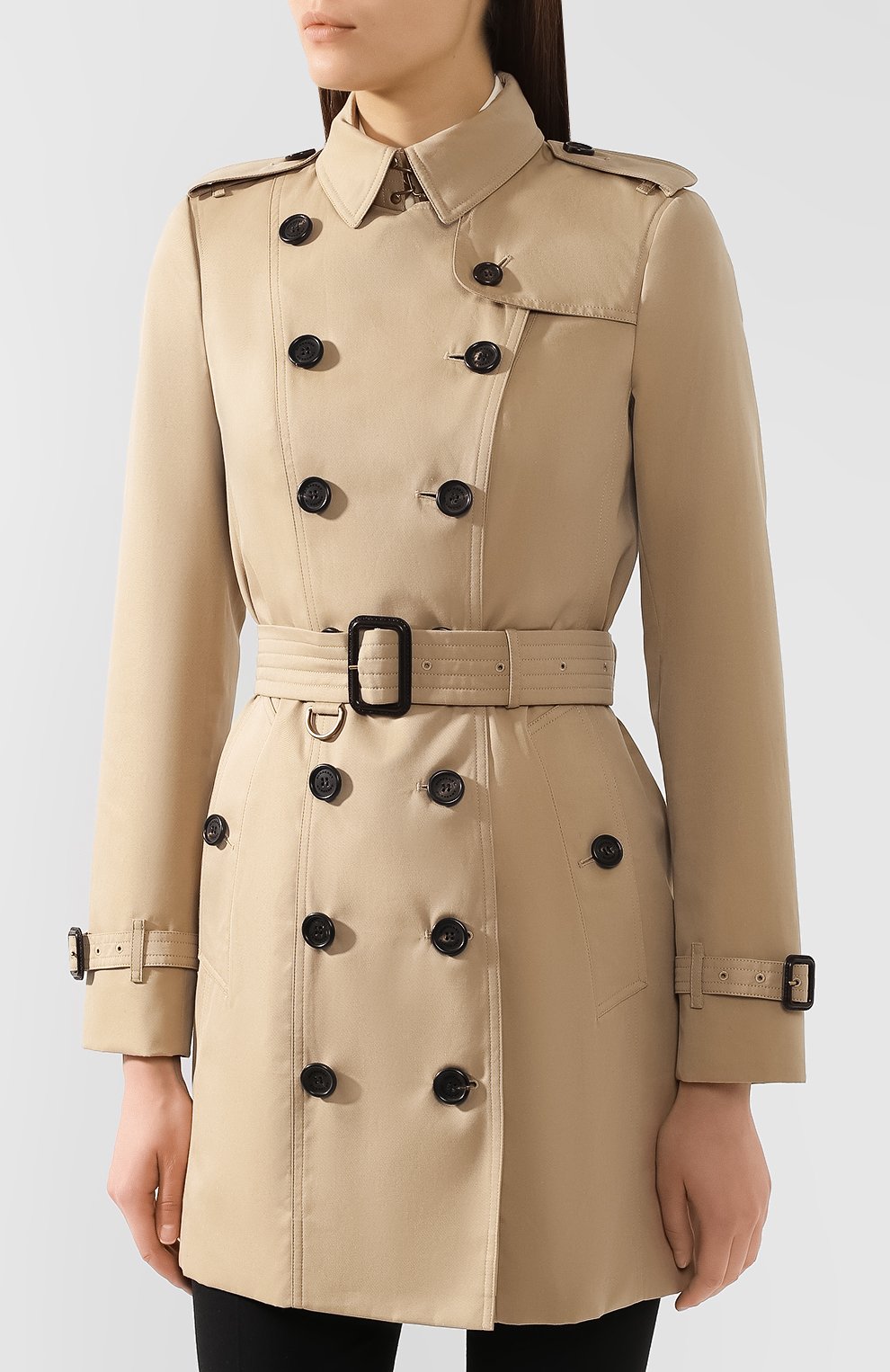 Хлопковый тренч sandringham BURBERRY бежевого цвета по цене 225000 руб., арт. 3900455, фото 3 Хлопковый тренч sandringham BURBERRY, арт. 3900455, фото 3