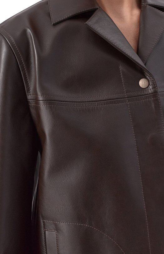 Кожаная куртка Noble&Brulee NB2/260226/1 Коричневый  NB2/260226/1 Фото 5