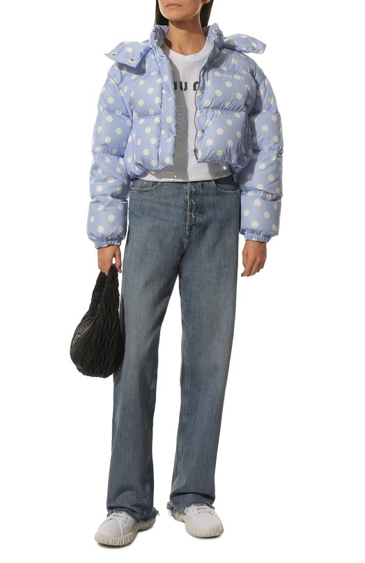 Пуховик Miu Miu ML721-1ZHI-F0D8A Голубой  ML721-1ZHI-F0D8A Фото 2