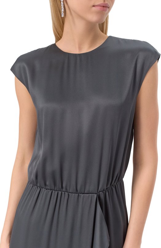 Атласное платье Giorgio Armani GW001317/TE10101 Серый  GW001317/TE10101 Фото 5