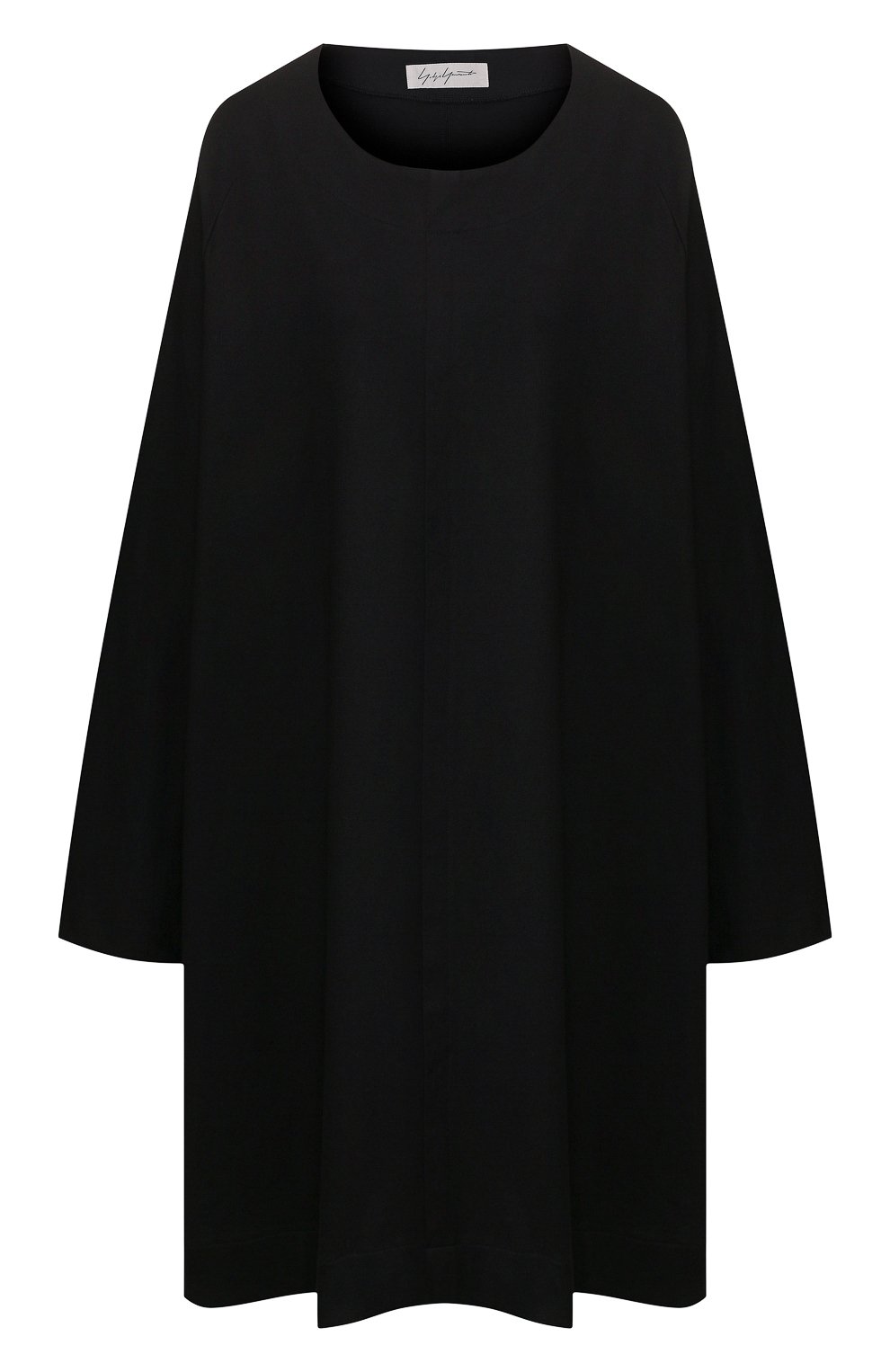 Хлопковый пуловер YOHJI YAMAMOTO черного цвета по цене 37150 руб., арт. NN-T19-087, фото 1 Хлопковый пуловер YOHJI YAMAMOTO, арт. NN-T19-087, фото 1