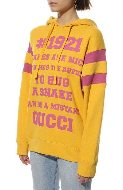 Хлопковое худи GUCCI, арт. 683276/XJD3E, фото 3