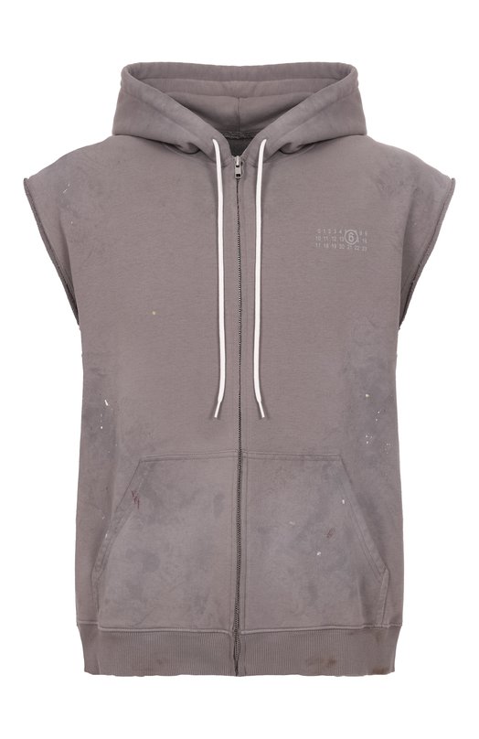 Хлопковый жилет MM6 SH2HG0005/M25013 Бежевый SH2HG0005/M25013