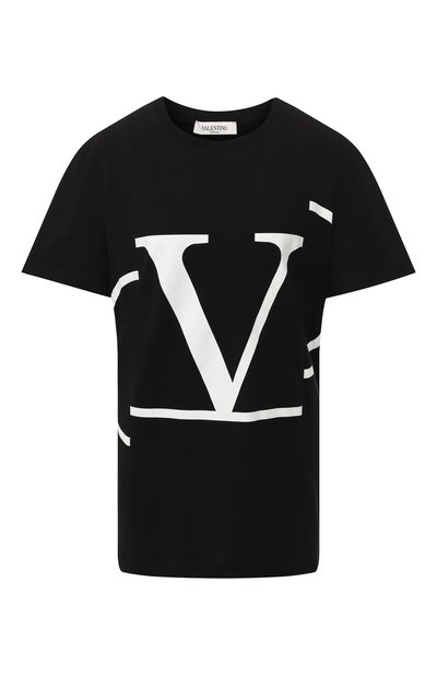 Женская хлопковая футболка VALENTINO, арт. RB0MG01G4LD