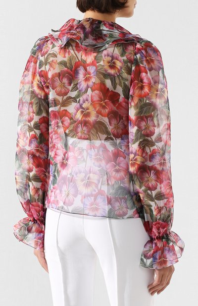 Шелковая блузка DOLCE & GABBANA, арт. F5L99T/IS1BA, фото 4