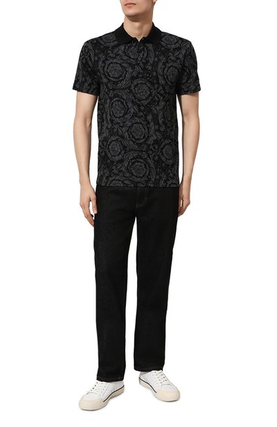 Хлопковое поло VERSACE, арт. 1013906/1A09796, фото 2