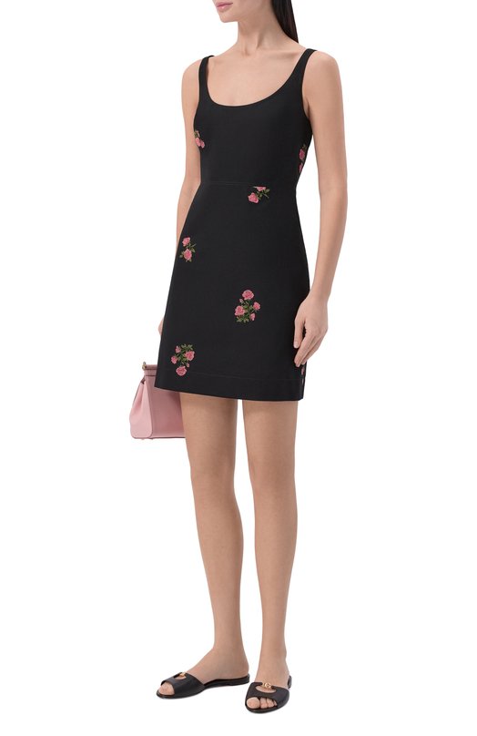Кожаные шлепанцы Bianca Dolce & Gabbana CQ0684/A1953 Чёрный  CQ0684/A1953 Фото 3