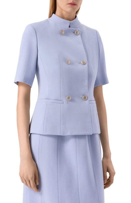 Шерстяной жакет Kiton D59504K05P54 Голубой  D59504K05P54 Фото 3