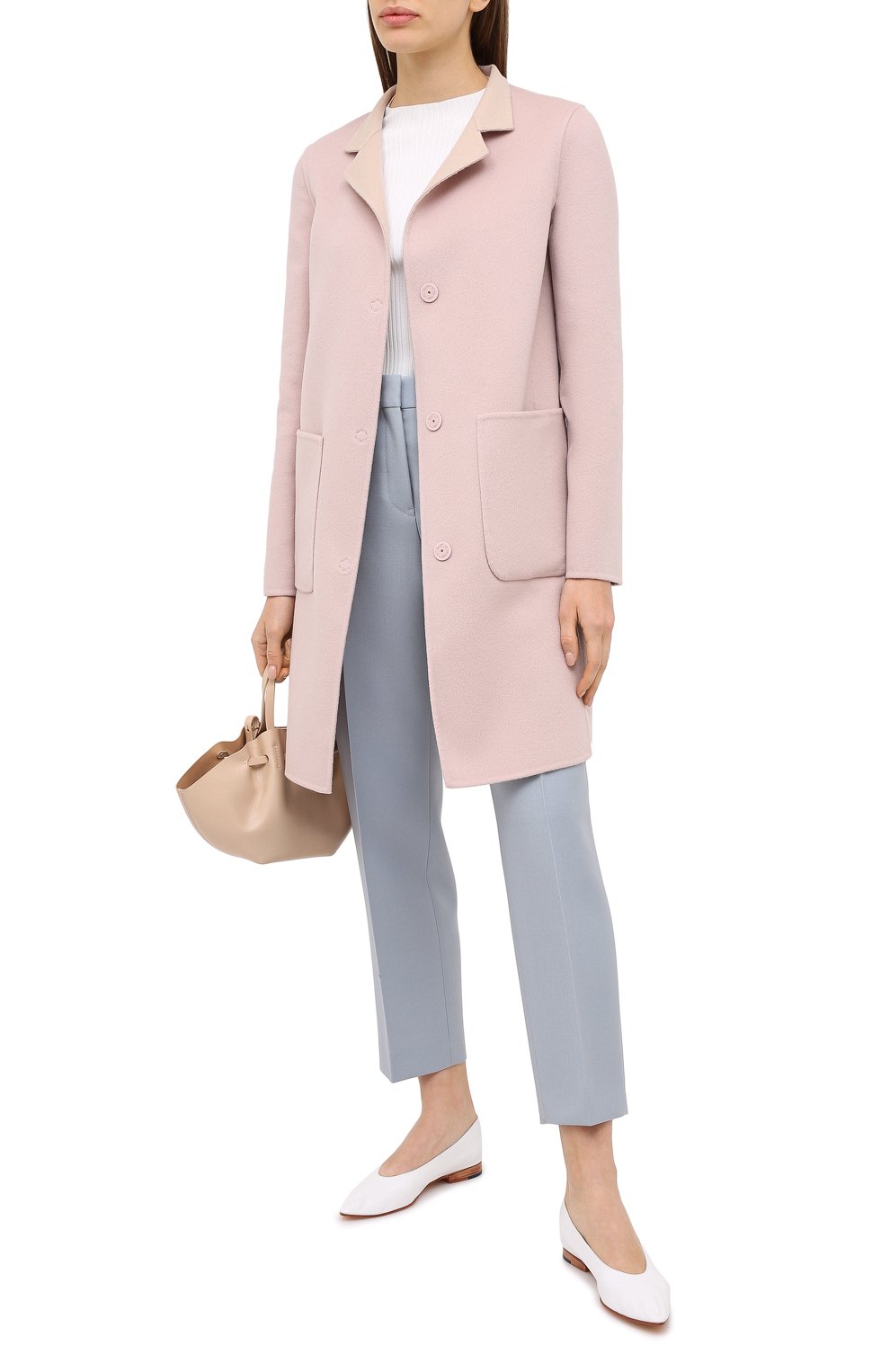 Пальто из шерсти и кашемира MANZONI24, арт. 20M557-DB1/38-46, фото 2