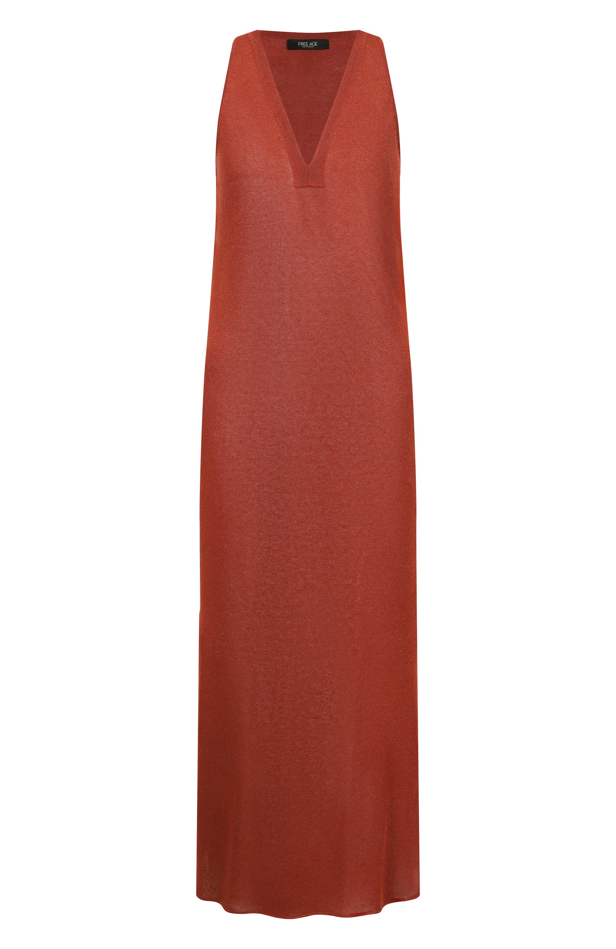 Платье из вискозы FREEAGE коричневого цвета по цене 36080 руб., арт. S26.DR173.7000.309, фото 1 Платье из вискозы FREEAGE, арт. S26.DR173.7000.309, фото 1
