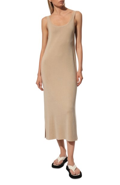 Платье из кашемира и шелка THE ROW, арт. 5708F457, фото 3