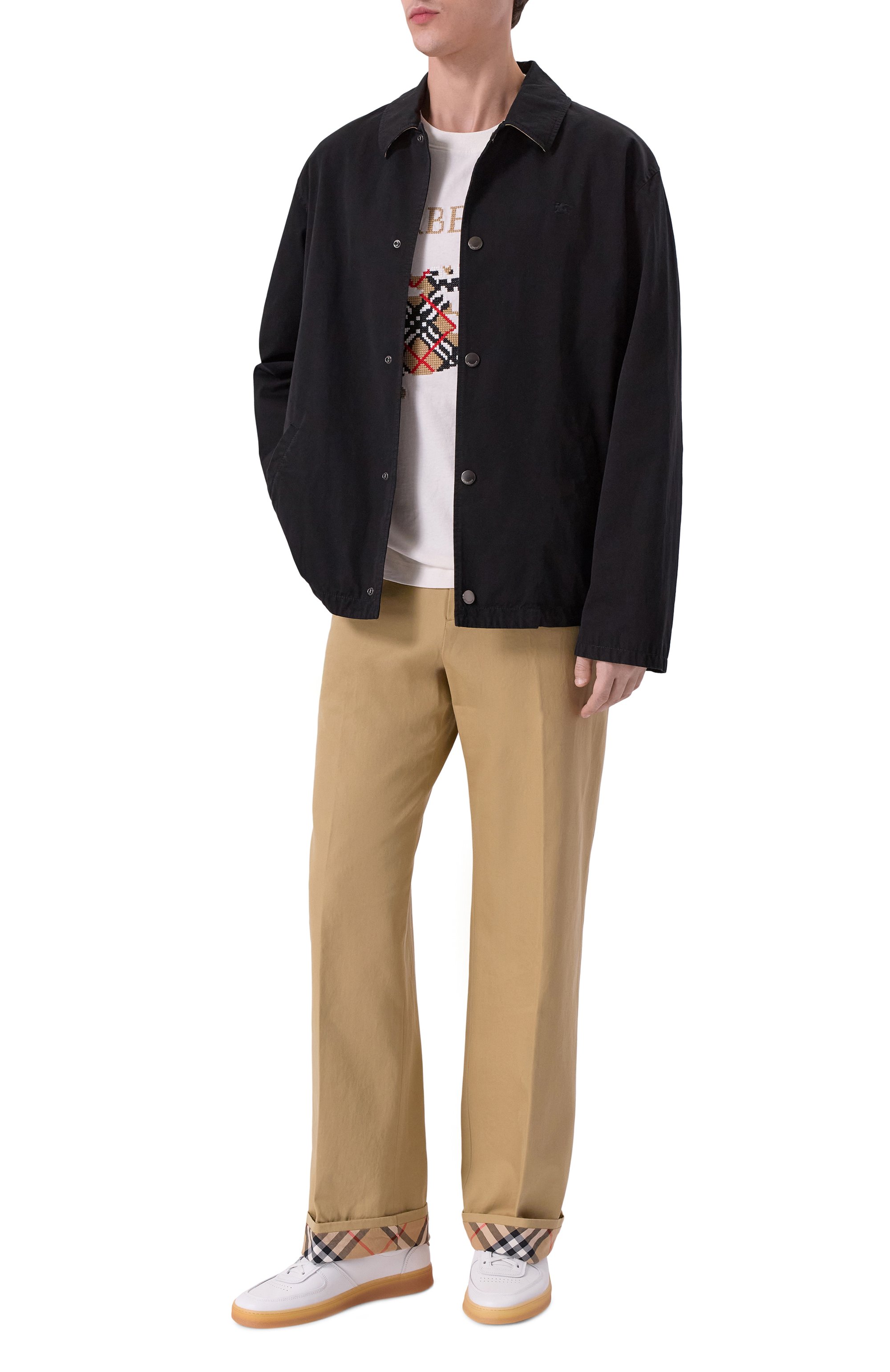 Хлопковые брюки BURBERRY, арт. 8111203, фото 2