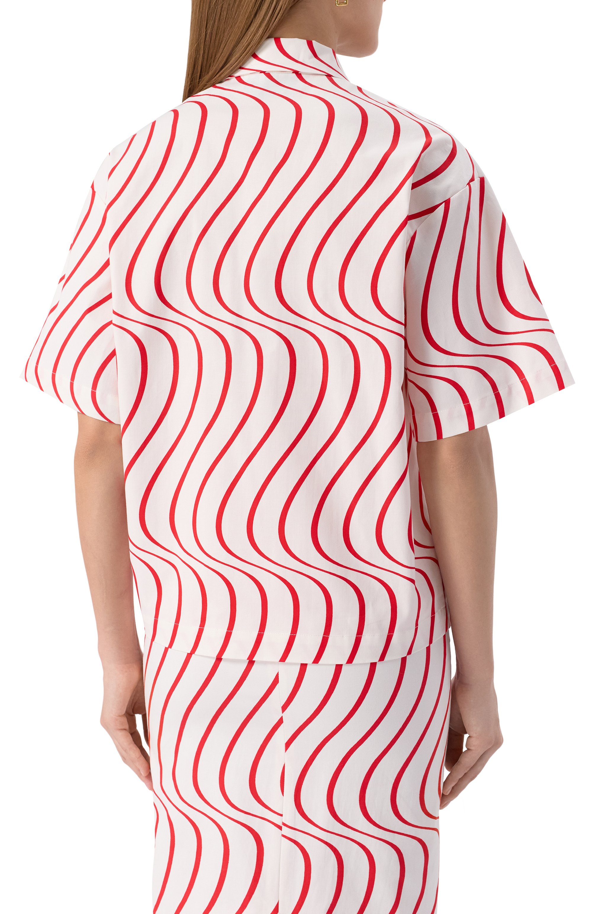 Хлопковая рубашка MSGM, арт. 3842MDE12/257365, фото 4