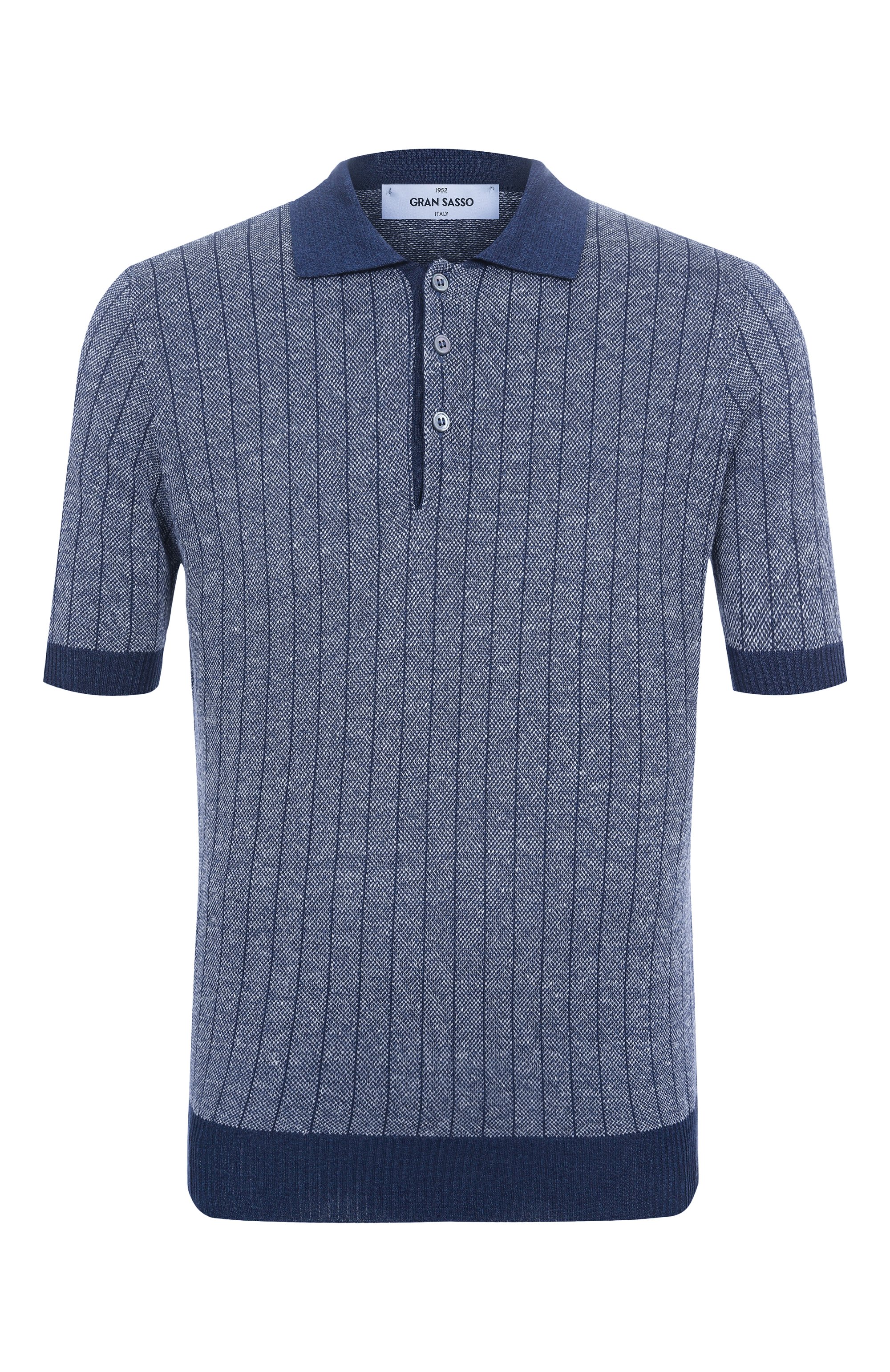Поло изо льна и хлопка GRAN SASSO, арт. 57116/18659, фото 1