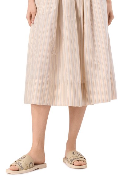 Текстильные шлепанцы woody CHLOÉ, арт. CHC25S188QT, фото 3