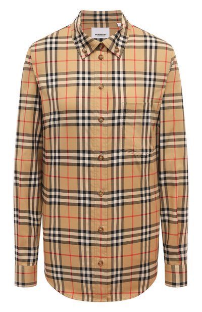 Женская хлопковая рубашка BURBERRY, арт. 8083149
