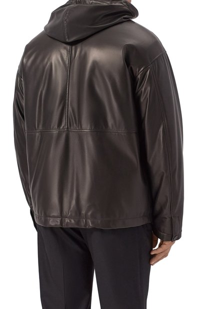 Кожаная куртка MVST черного цвета по цене 445500 руб., арт. M25.1PM.B004/BIG SIZE/CREAM NAPPA, фото 4 Кожаная куртка MVST, арт. M25.1PM.B004/BIG SIZE/CREAM NAPPA, фото 4