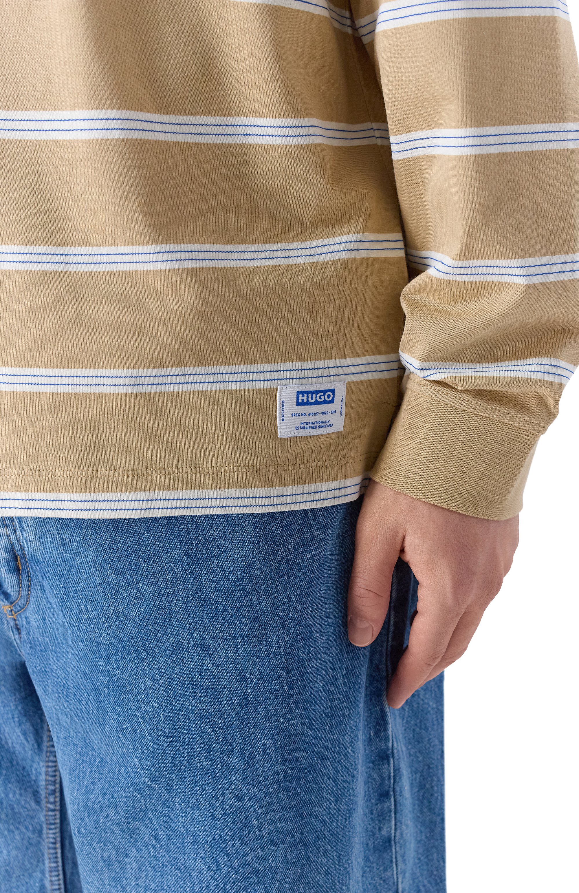 Хлопковое поло HUGO BLUE, арт. 50553509, фото 5