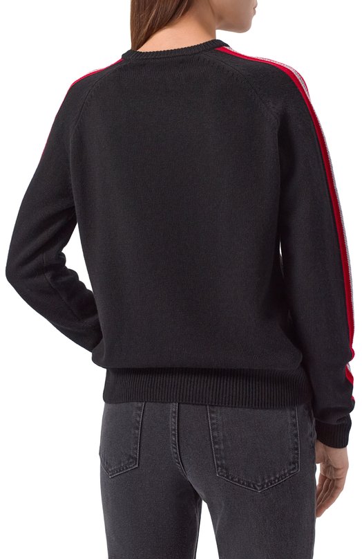 Пуловер из шерсти и вискозы MC2 Saint Barth QUE0010-04094I/NEW QUEEN Чёрный  QUE0010-04094I/NEW QUEEN Фото 4