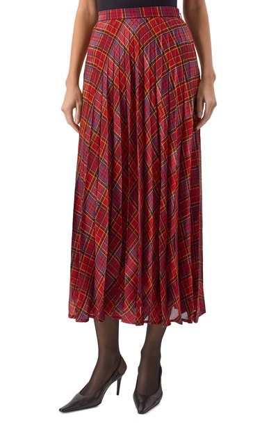 Шелковая юбка SAINT LAURENT, арт. 840529/Y3J29, фото 3