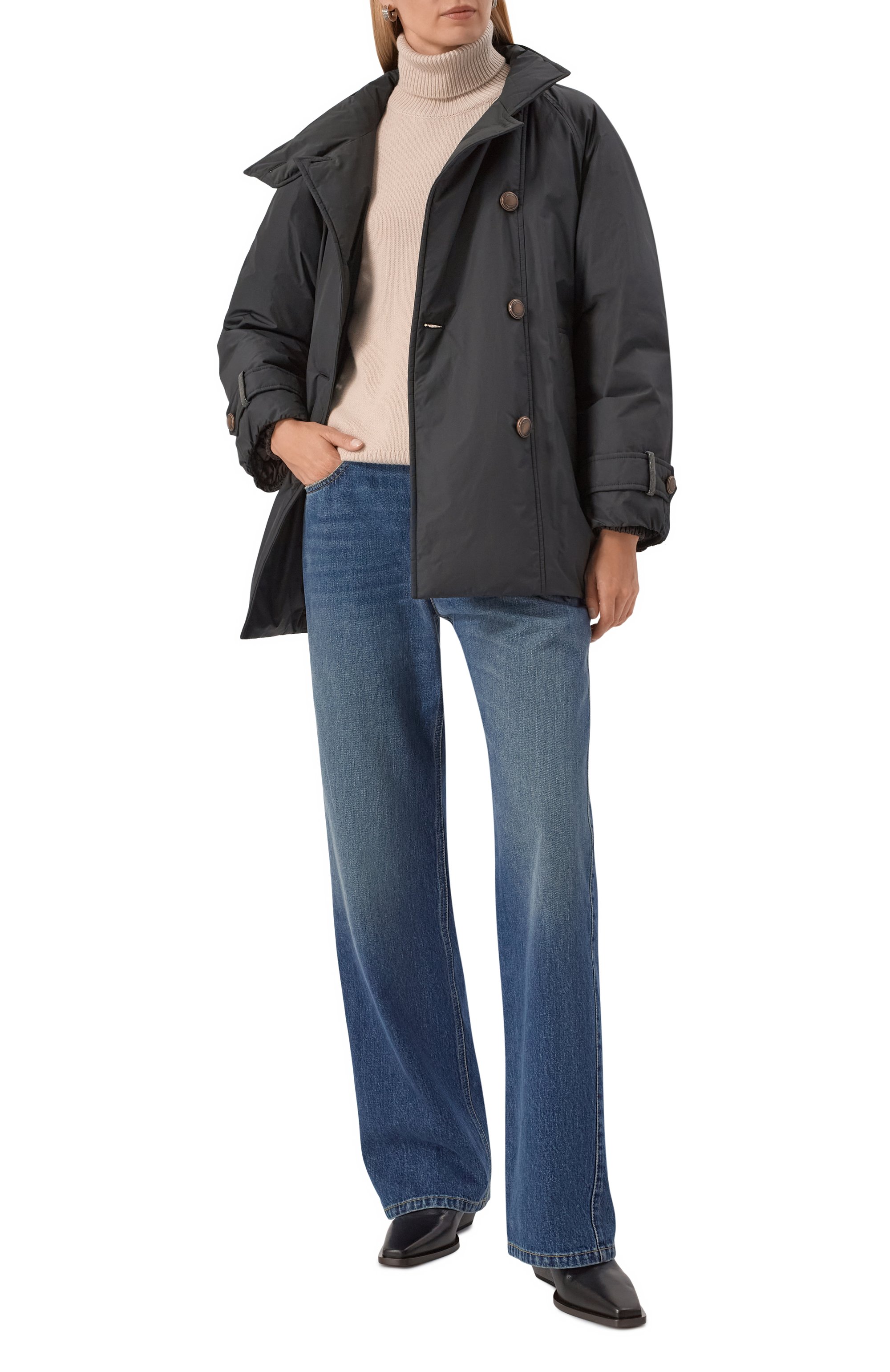 Кожаные ботильоны BRUNELLO CUCINELLI, арт. MZ0RC3050P, фото 3