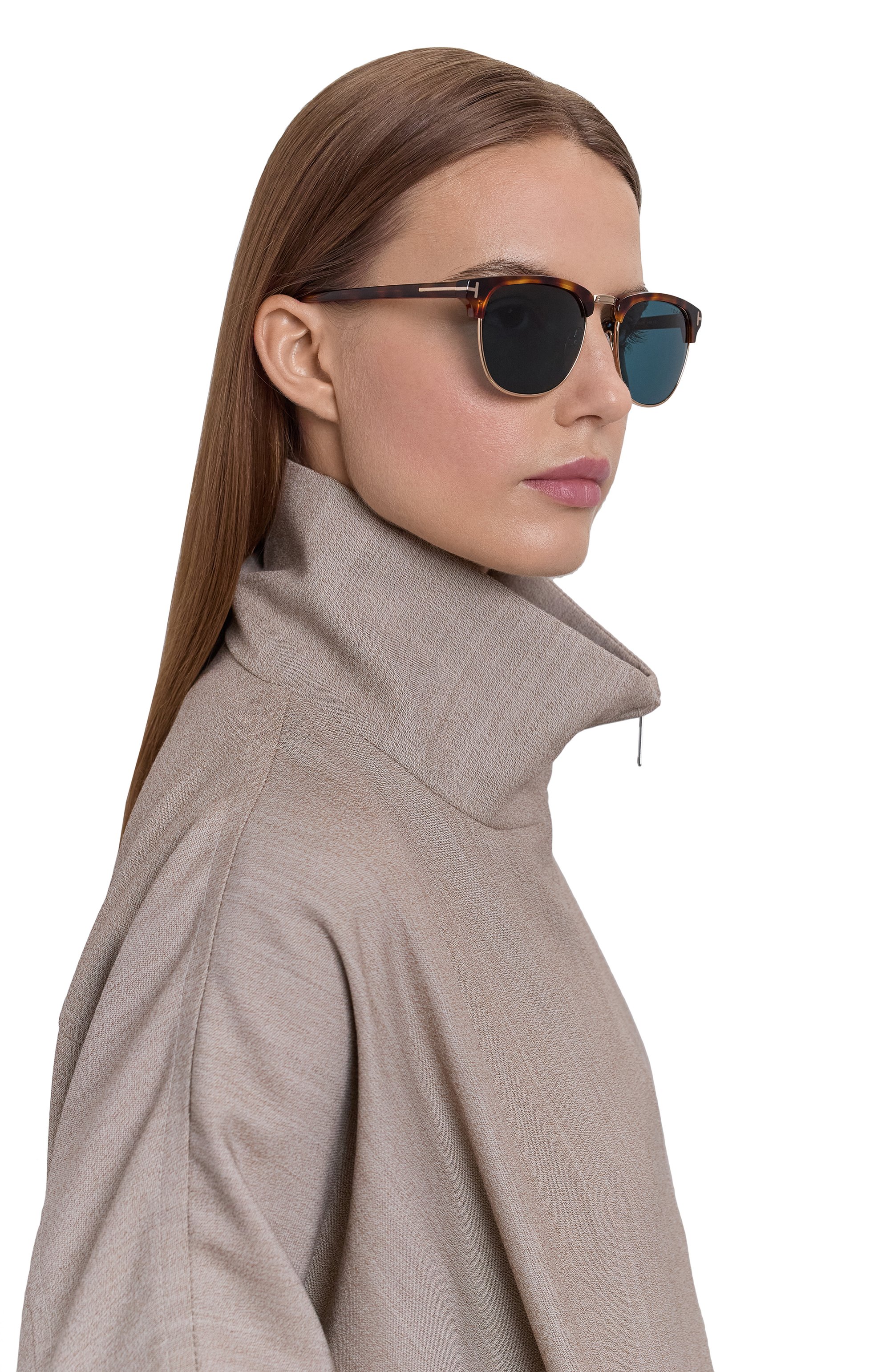 Солнцезащитные очки TOM FORD синего цвета по цене 47150 руб., арт. FT024853V53, фото 2 Солнцезащитные очки TOM FORD, арт. FT024853V53, фото 2