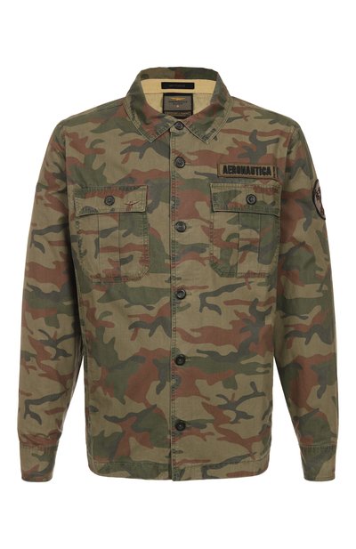 Мужская хлопковая куртка-рубашка AERONAUTICA MILITARE, арт. 251AC032CT3506