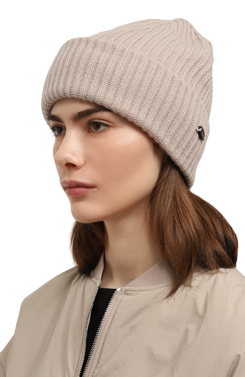 Кашемировая шапка COLOMBO светло-бежевого цвета по цене 43800 руб., арт. CL00123/2-26KI, фото 2 Кашемировая шапка COLOMBO, арт. CL00123/2-26KI, фото 2