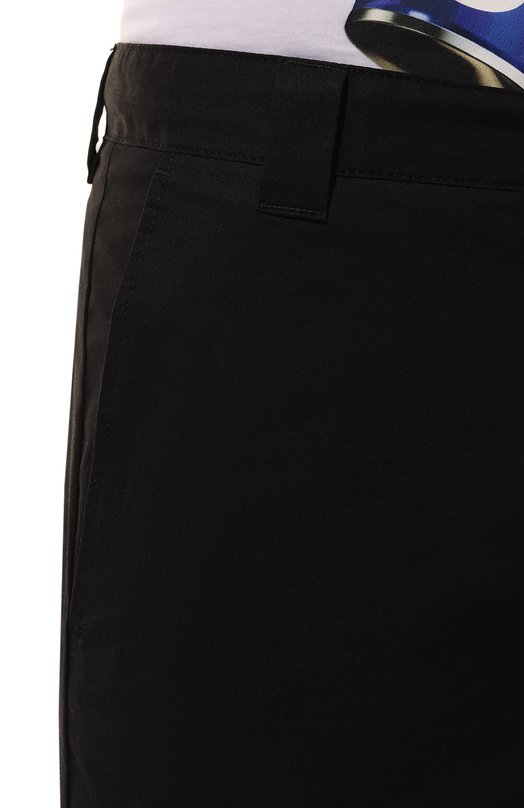 Хлопковые брюки-карго HUGO Blue Чёрный, фото 5