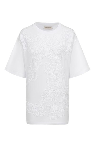 Женская хлопковая футболка DRIES VAN NOTEN, арт. 011119-2603-001