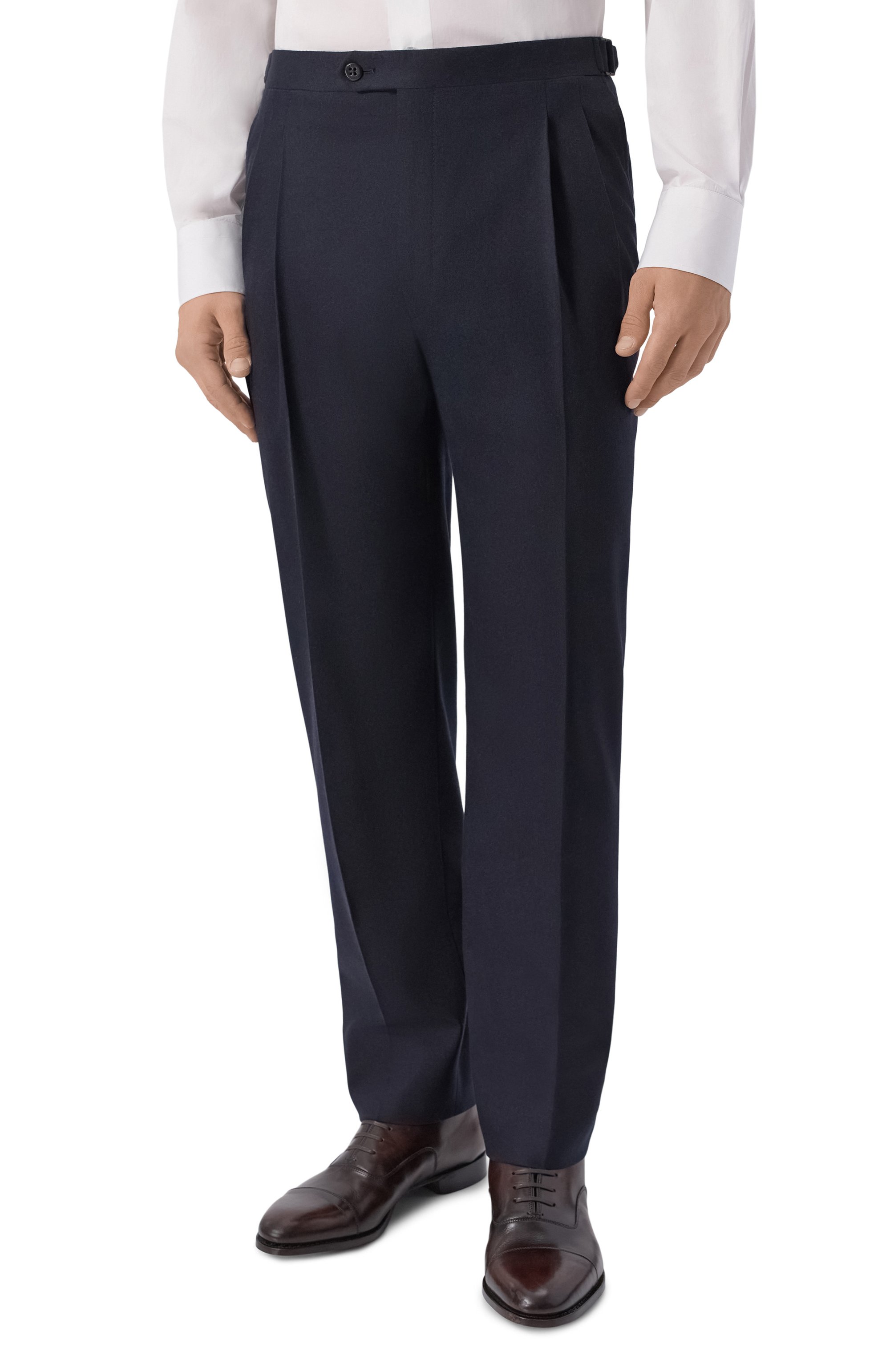 Шерстяные брюки CORNELIANI темно-синего цвета по цене 69950 руб., арт. 284L21/2A18535, фото 3 Шерстяные брюки CORNELIANI, арт. 284L21/2A18535, фото 3