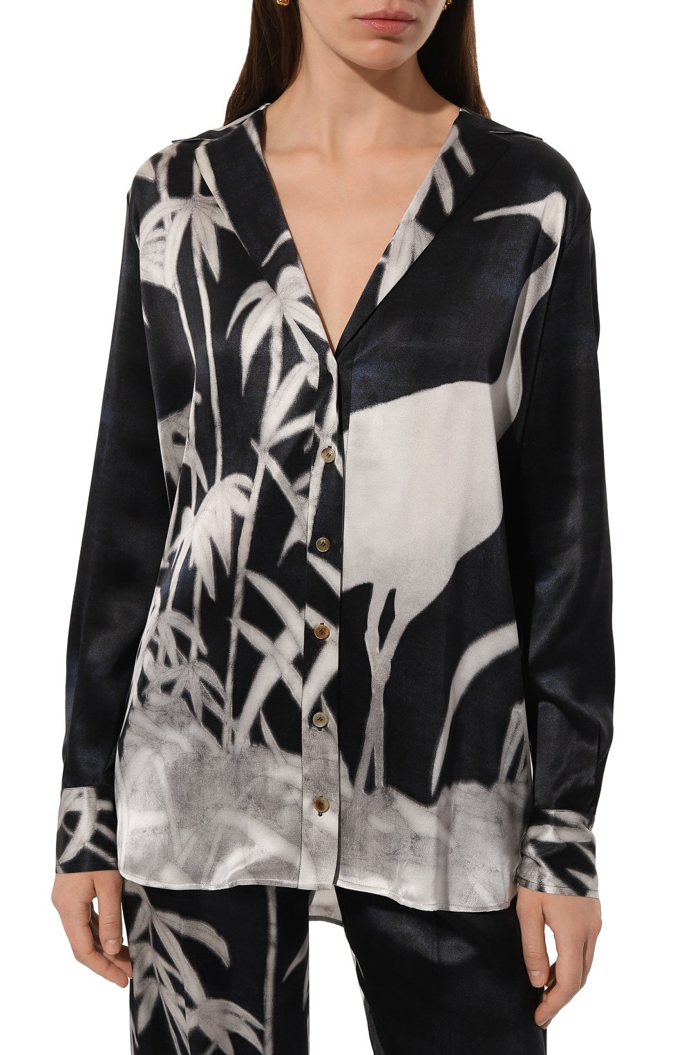 Шелковая блузка KITON, арт. D55410K0978C, фото 3