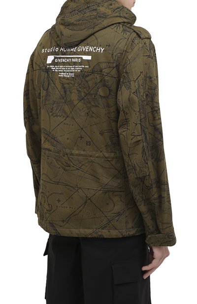 Хлопковая куртка GIVENCHY хаки цвета по цене 206000 руб., арт. BM00GG133A, фото 5 Хлопковая куртка GIVENCHY, арт. BM00GG133A, фото 5