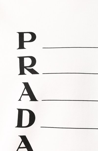 Хлопковое худи PRADA, арт. UJL035-1XO2-F0AA1-191, фото 5