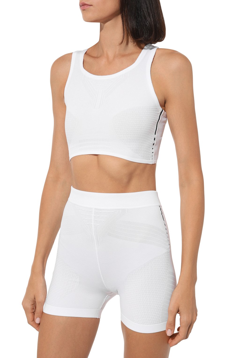 Бра-топ prada linea rossa PRADA белого цвета по цене 98000 руб., арт. 129311-1YCE-F0964-211, фото 3 Бра-топ prada linea rossa PRADA, арт. 129311-1YCE-F0964-211, фото 3